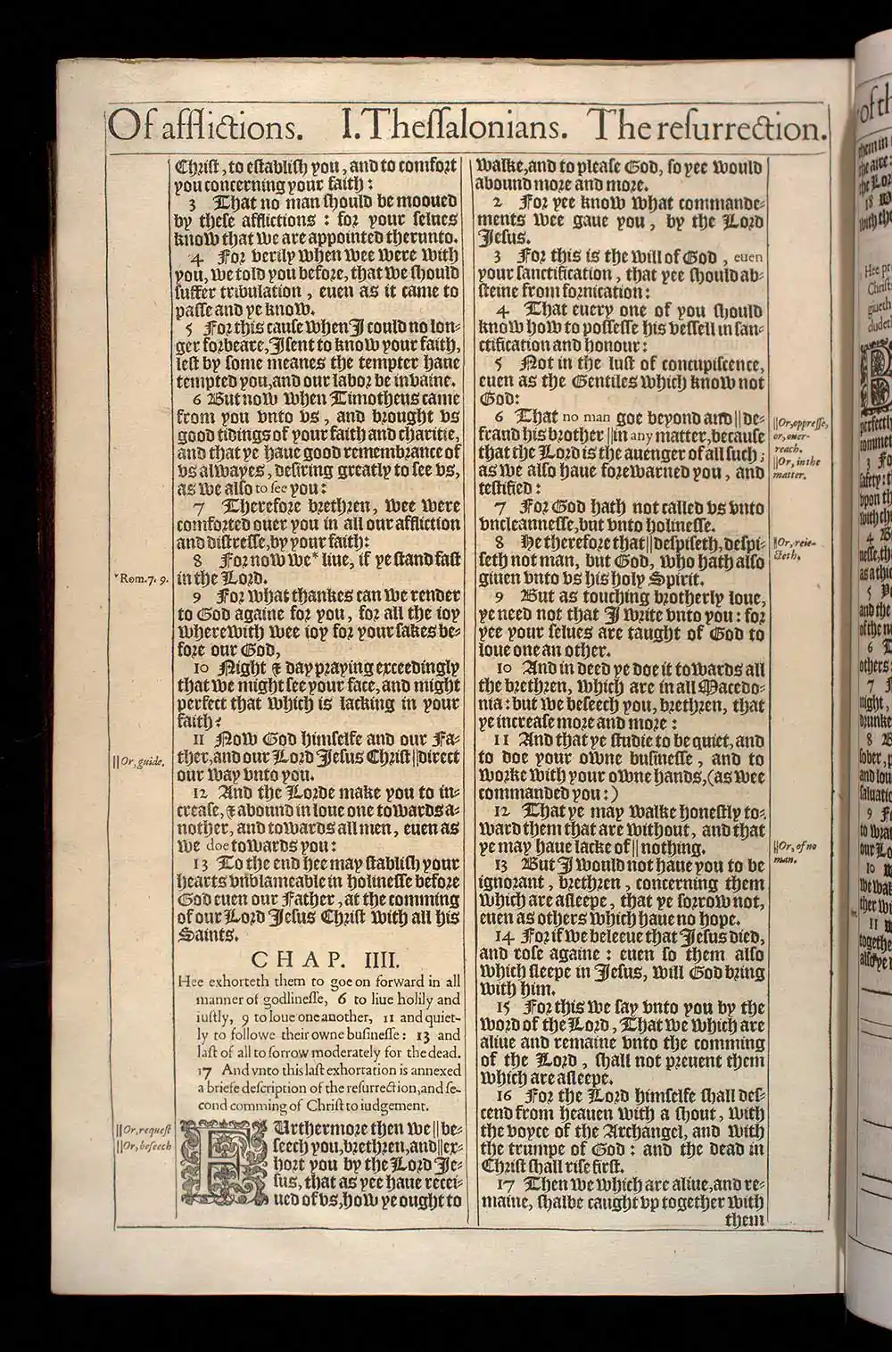 1 Thessalonians Chapter 4 Original 1611 KJV Bible Scan