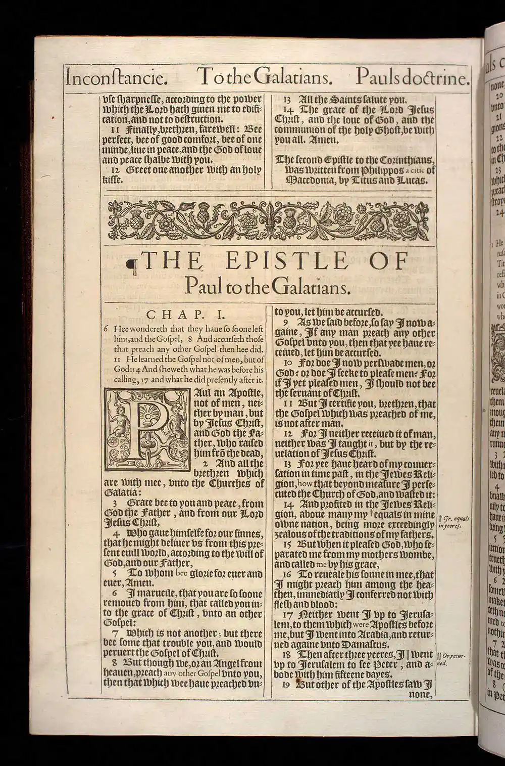 2 Corinthians Chapter 13 Original 1611 KJV Bible Scan