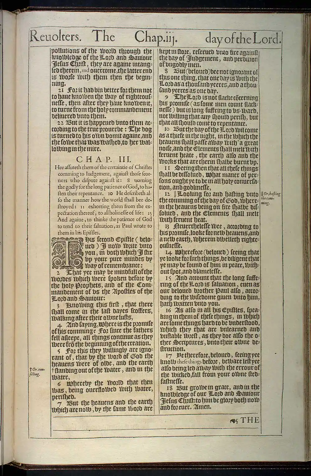 2 Peter Chapter 2 Original 1611 KJV Bible Scan