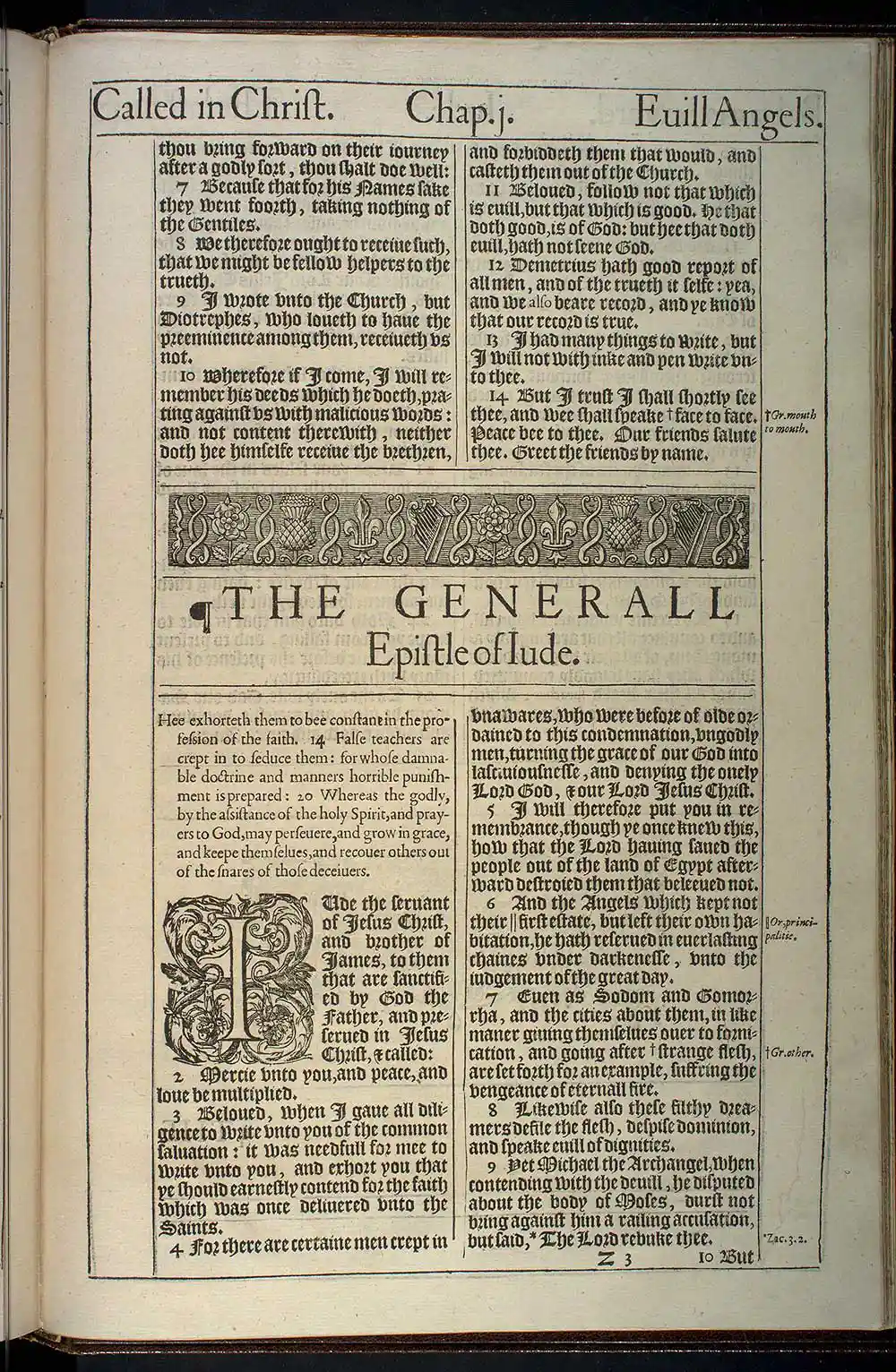 3 John Chapter 1 Original 1611 KJV Bible Scan