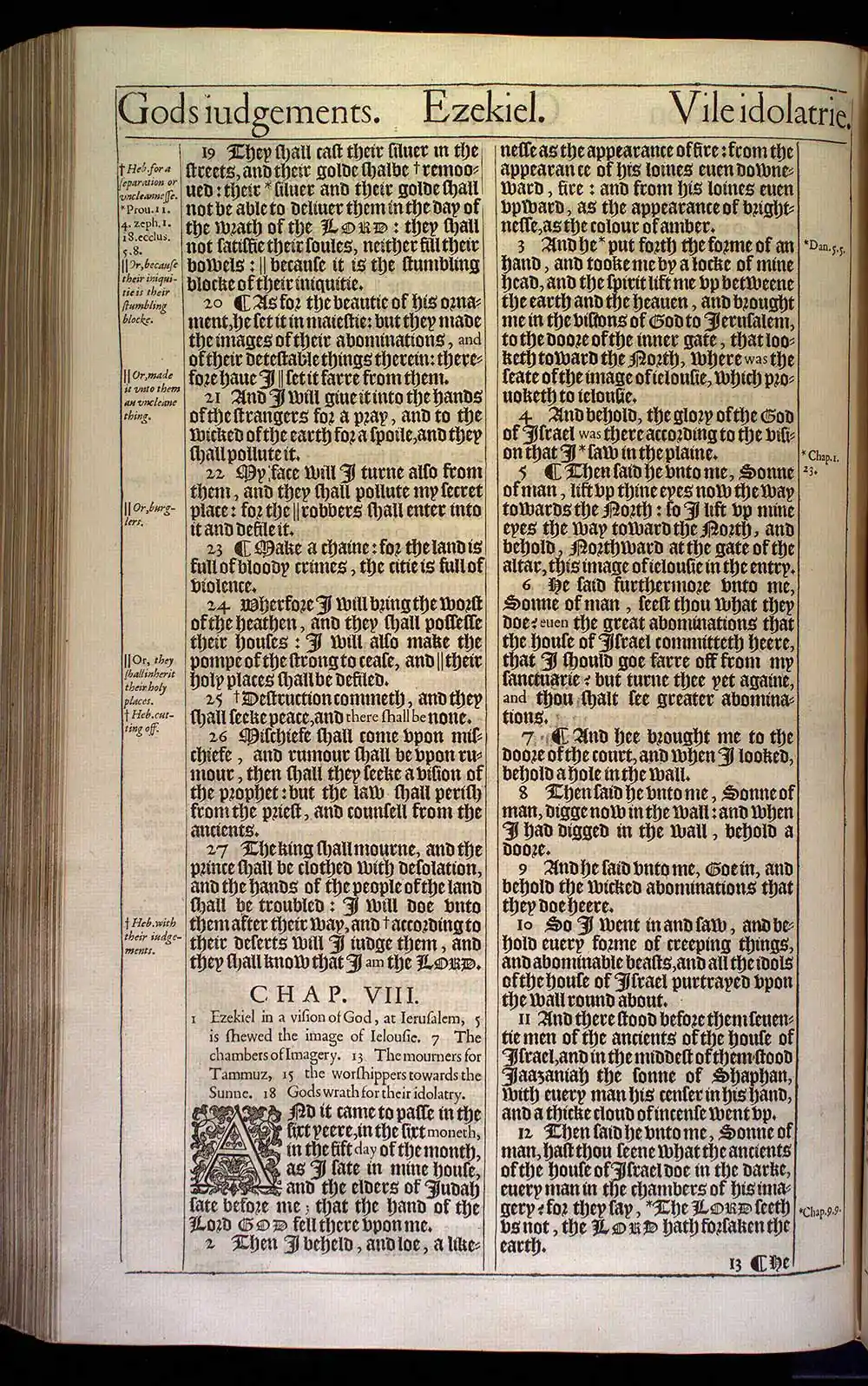 Ezekiel Chapter 7 Original 1611 KJV Bible Scan