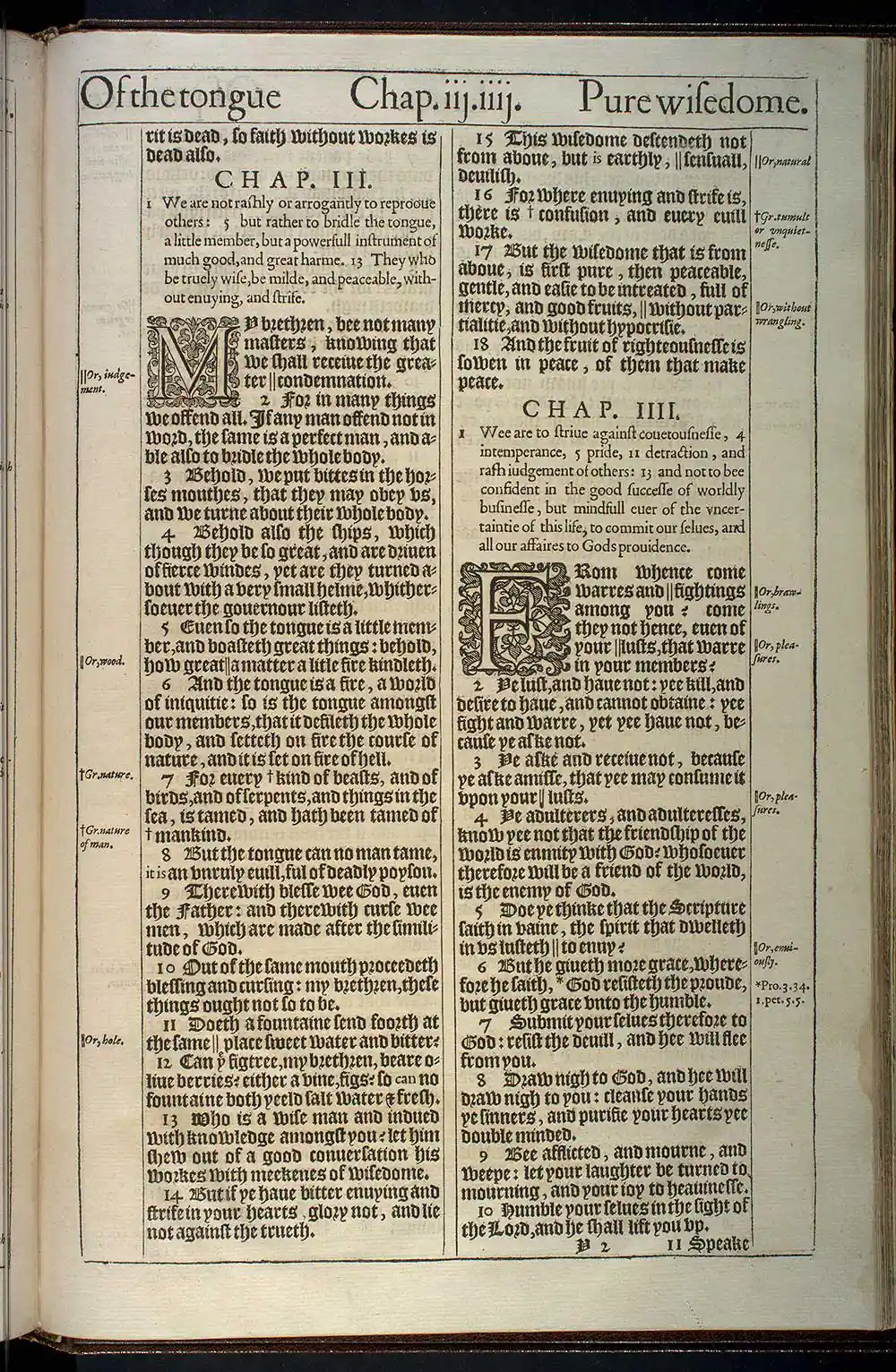 James Chapter 3 Original 1611 KJV Bible Scan