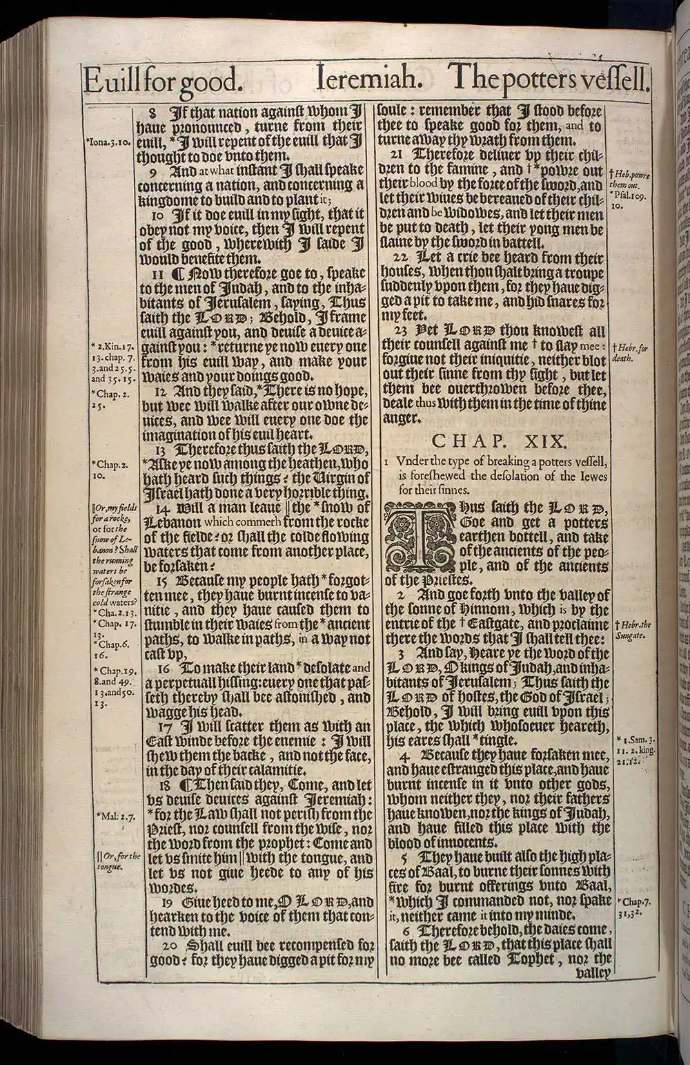 Jeremiah Chapter 18 Original 1611 KJV Bible Scan