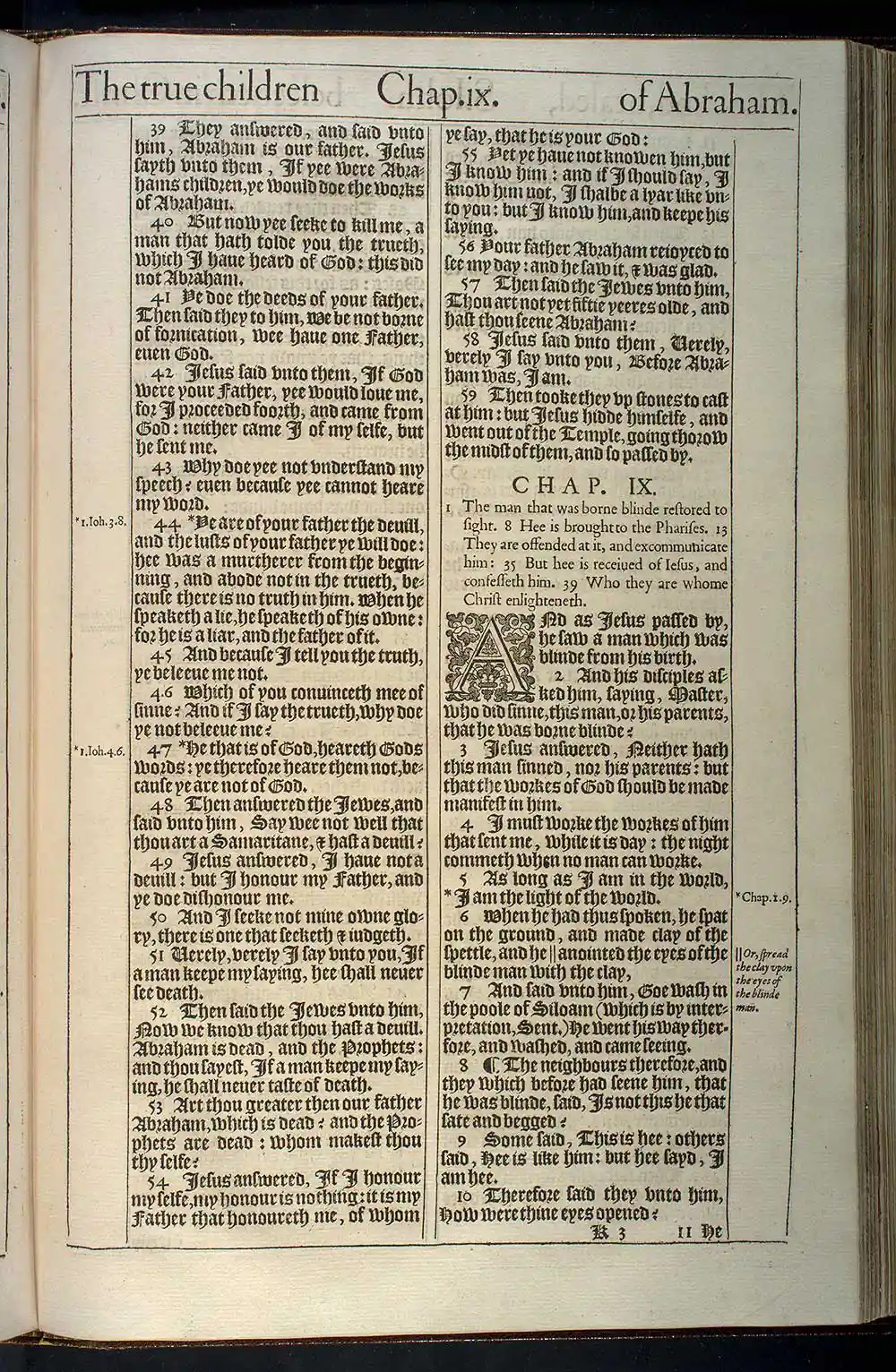 John Chapter 8 Original 1611 KJV Bible Scan