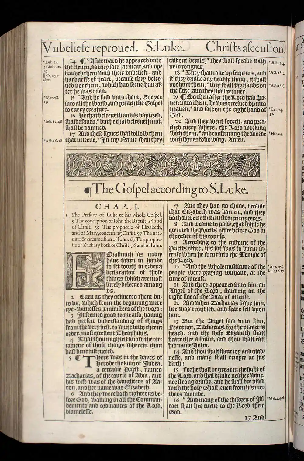 Mark Chapter 16 Original 1611 KJV Bible Scan