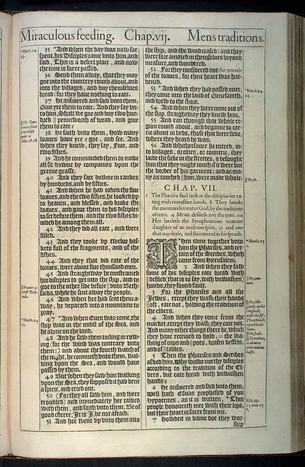 Mark Chapter 6 Original 1611 KJV Bible Scan