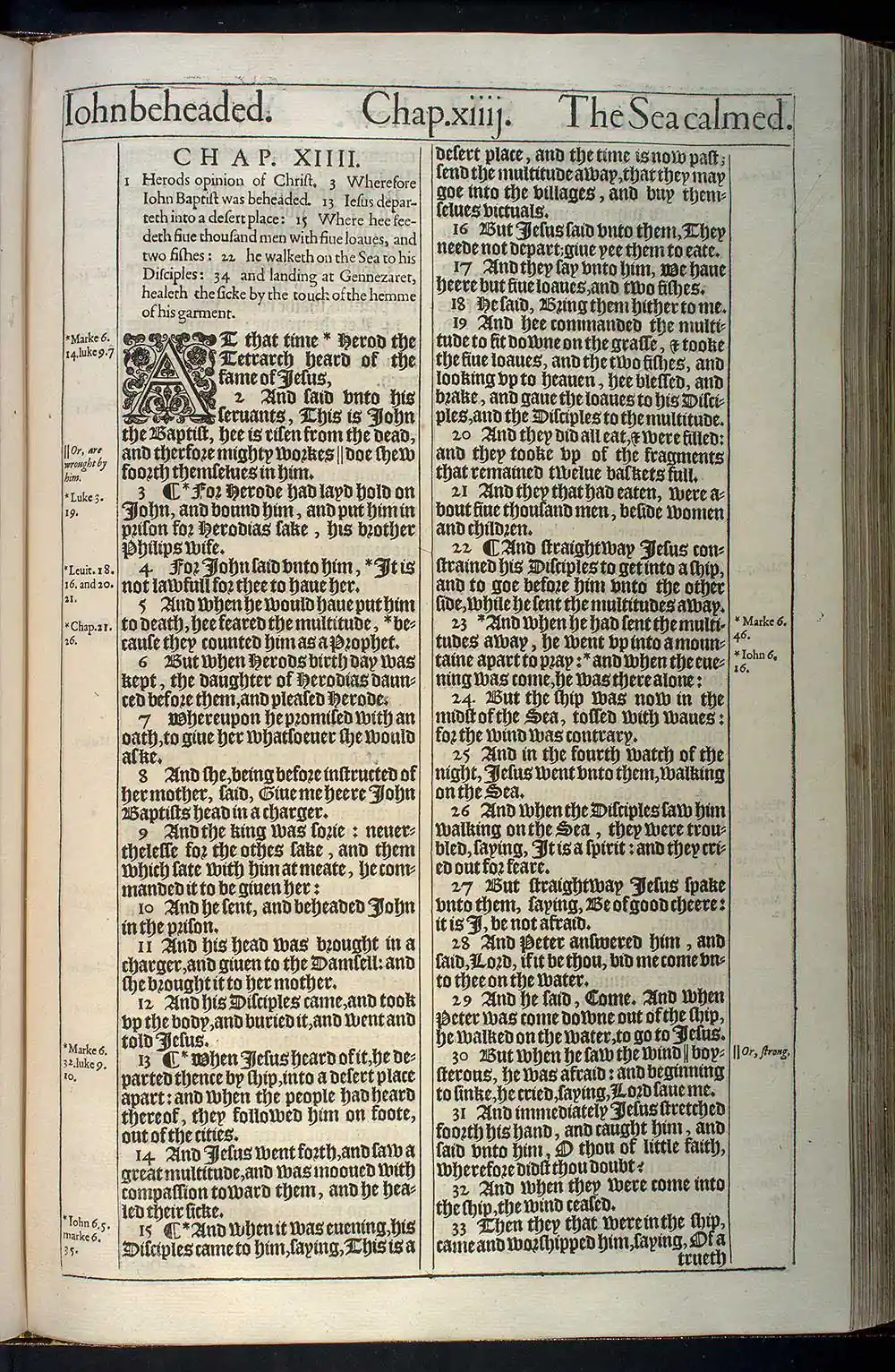 Matthew Chapter 13 Original 1611 KJV Bible Scan