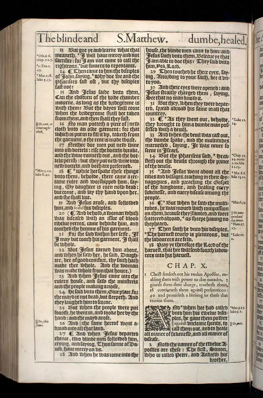 Matthew Chapter 10 Original 1611 KJV Bible Scan