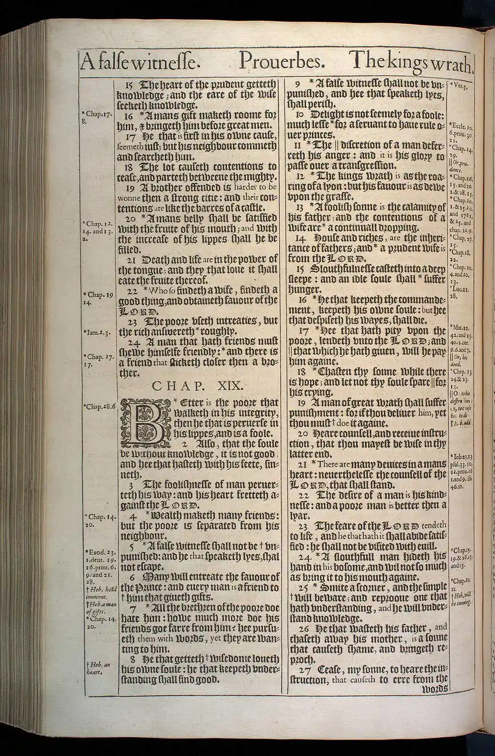 Proverbs Chapter 18 Original 1611 KJV Bible Scan