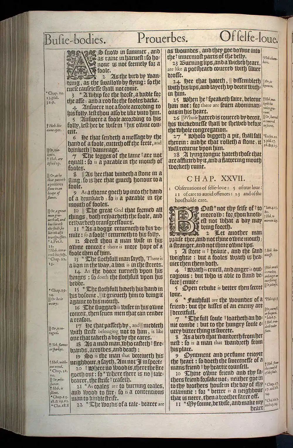 Proverbs Chapter 25 Original 1611 KJV Bible Scan