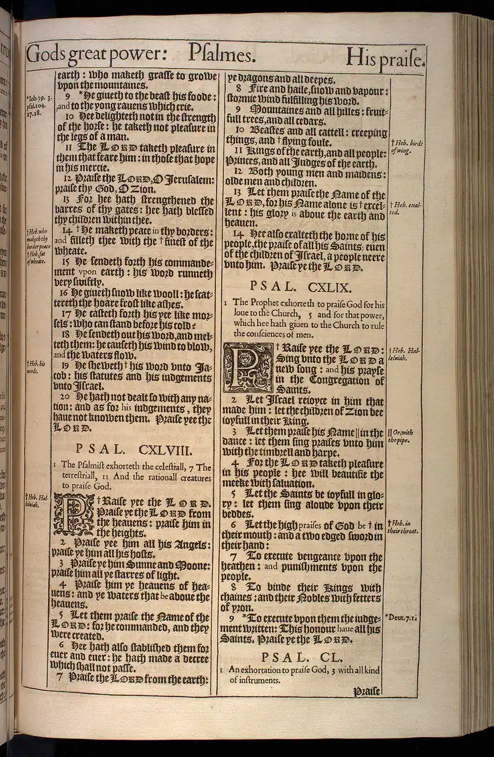 Psalms Chapter 149 Original 1611 KJV Bible Scan