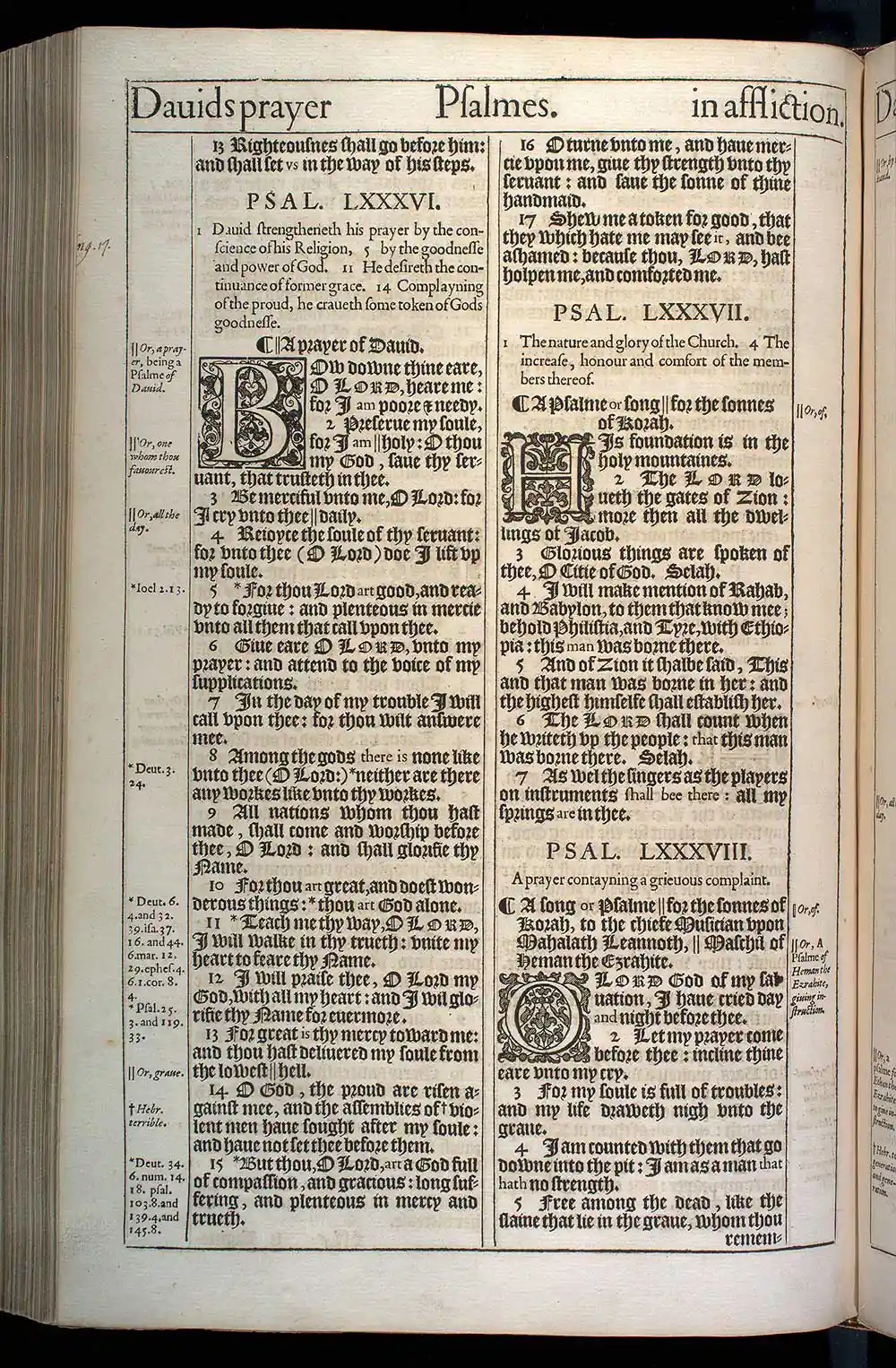 Psalms Chapter 86 Original 1611 KJV Bible Scan