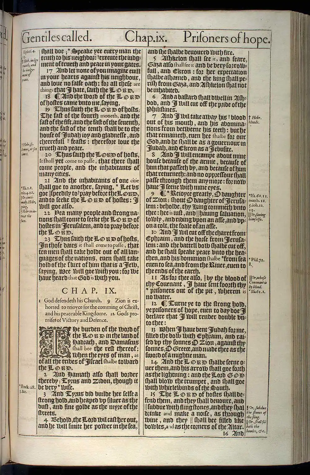 Zechariah Chapter 8 Original 1611 KJV Bible Scan