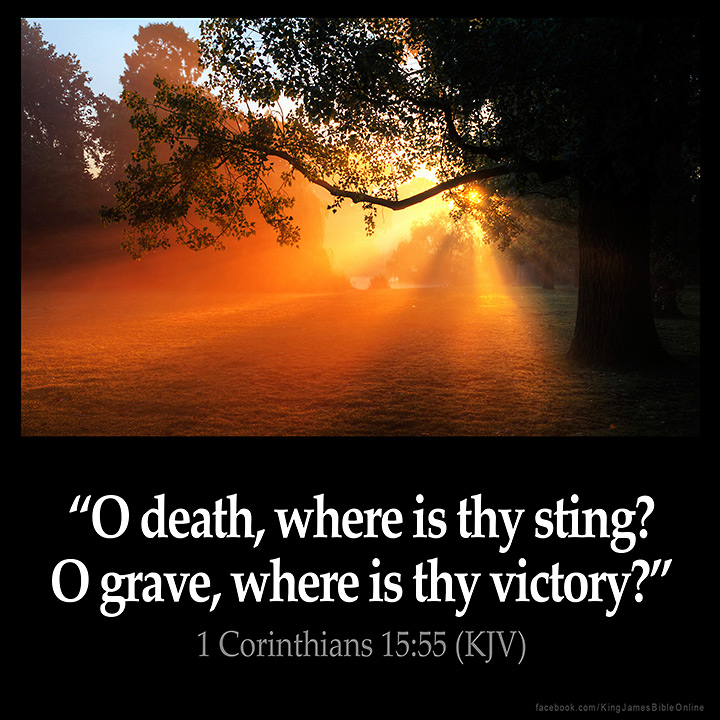 1 Corinthians 15:55 Inspirational Image