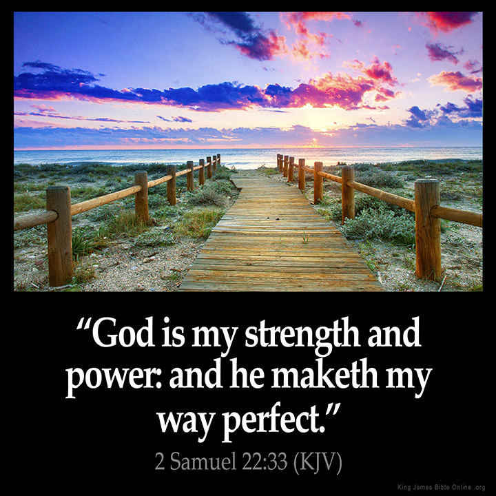 2 Samuel 22:33 Inspirational Image