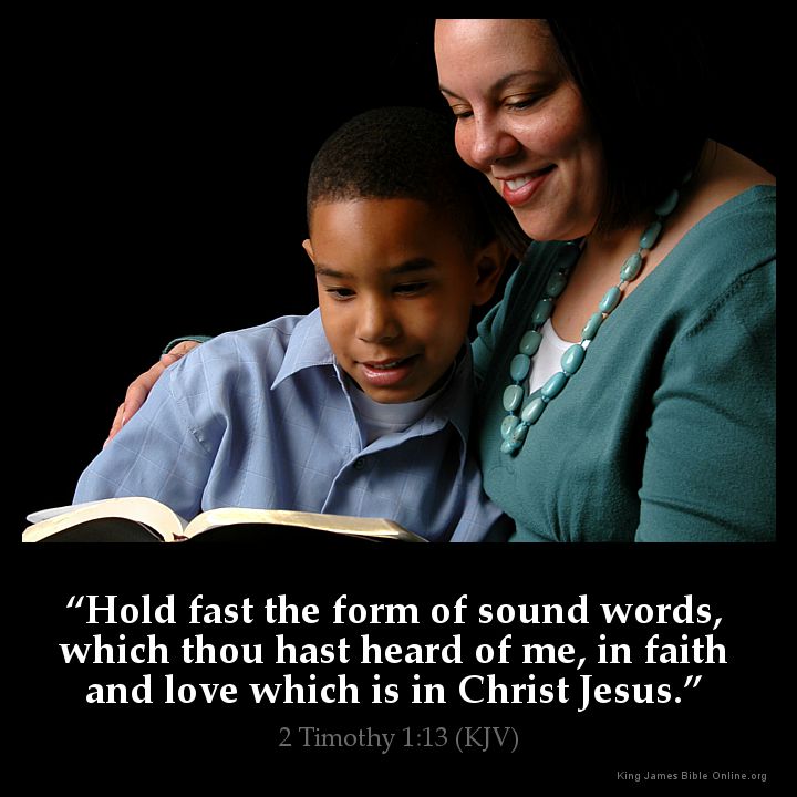 2 Timothy 1:13 Inspirational Image