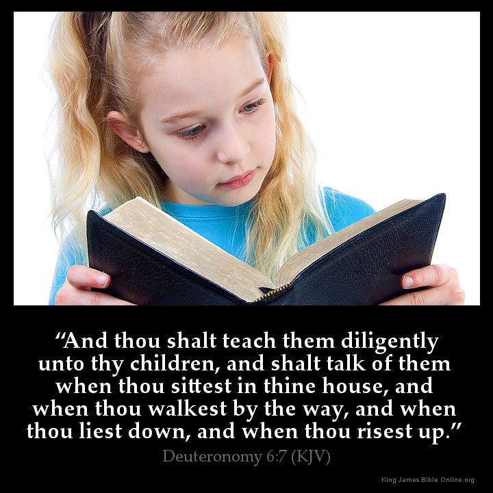 Deuteronomy 6:7 Inspirational Image