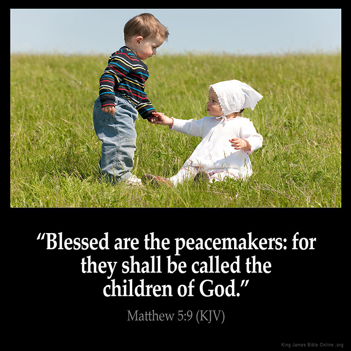 Matthew 5:9 Inspirational Image
