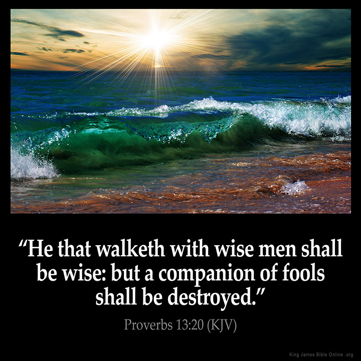 Proverbs 13:20 Inspirational Image