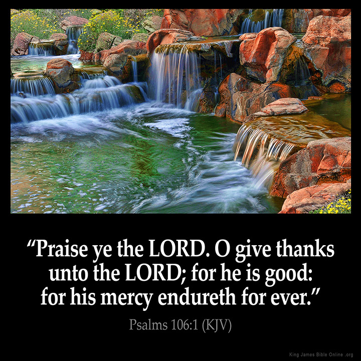 Psalms 106:1 Inspirational Image
